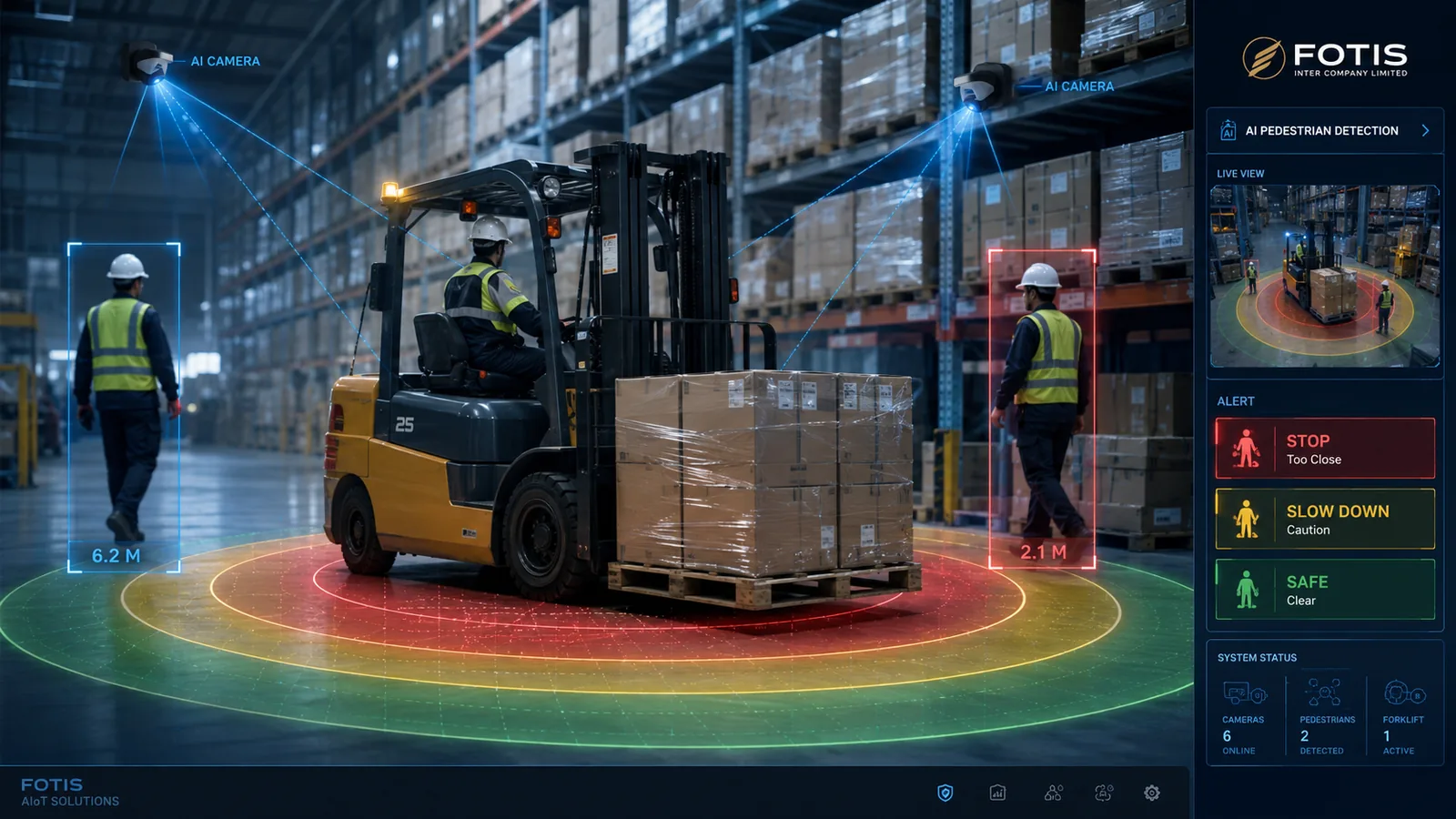 AI Forklift Pedestrian Detection